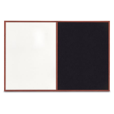 United Visual Products Slim Style Indoor Enclosed Radius Corkbo, UVRDS48SB-BLACK-DRKSPR UVRDS48SB-BLACK-DRKSPR